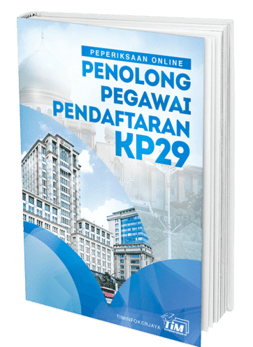 Contoh Soalan Peperiksaan Penolong Pegawai Pendaftaran KP29