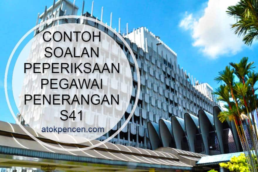 Contoh Soalan Peperiksaan Pegawai Penerangan S41