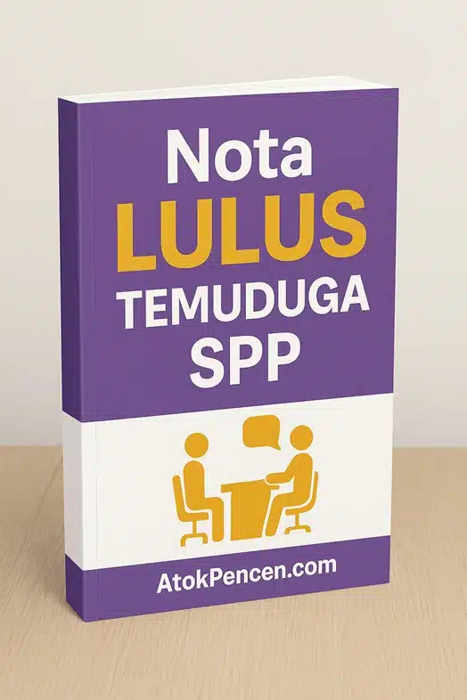 Rujukan Nota LULUS Temuduga SPP